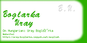 boglarka uray business card